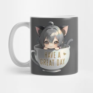 Anime Cup Cat Have a Great Day Mug